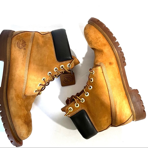 Timberland 6-Inch Premium Waterproof Suede Leather Tan Hiking Boot - Size 10.5 - Picture 10 of 16